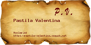 Pastila Valentina névjegykártya